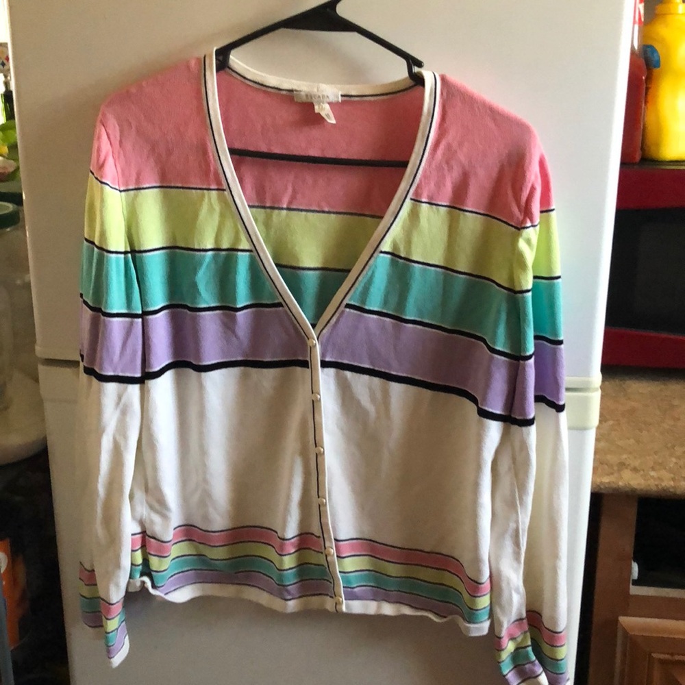 Multicolor Escada  Cardigan sweater with snaps